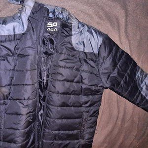 Men's Black & Grey SKi Jacket w/removable hood